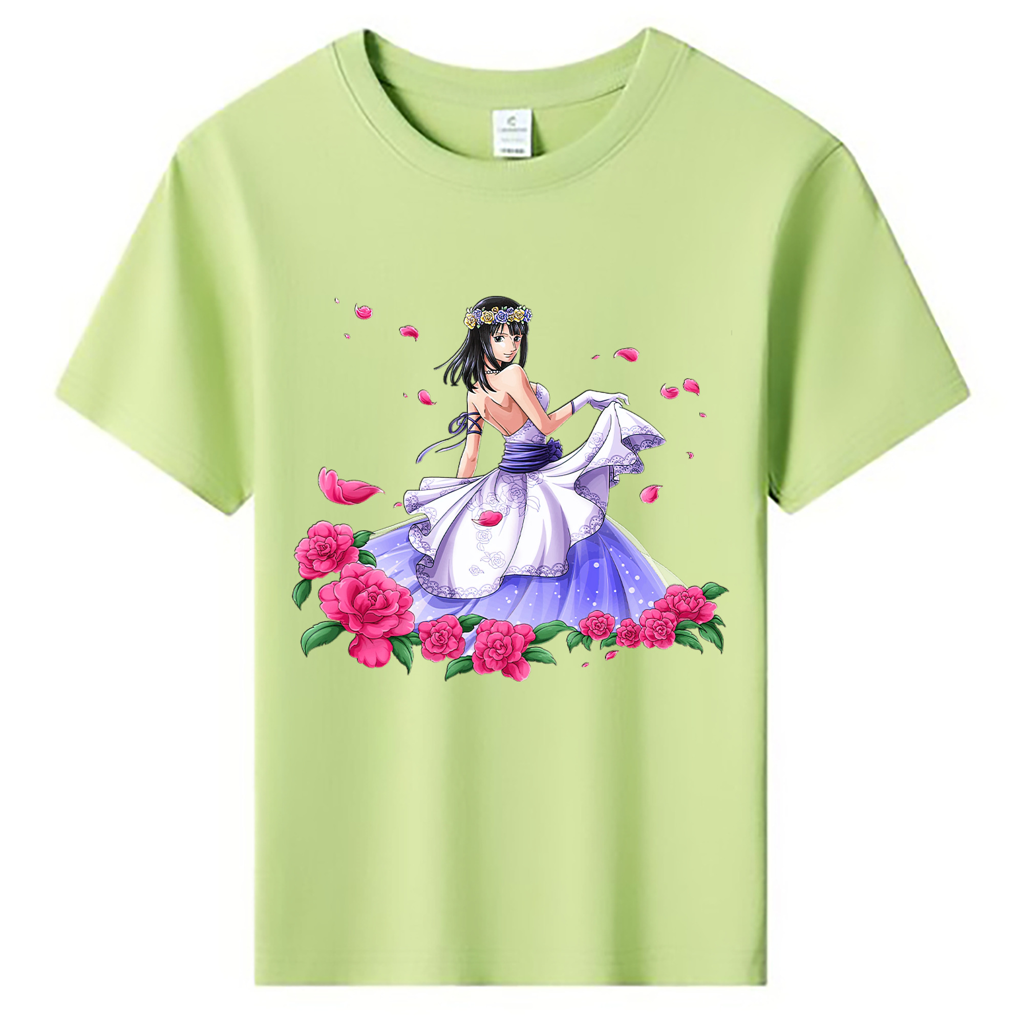 ワンピース ニコ・ロビン ONE PIECE Nico Robin 綿100％キッズTシャツ（フロントプリント）